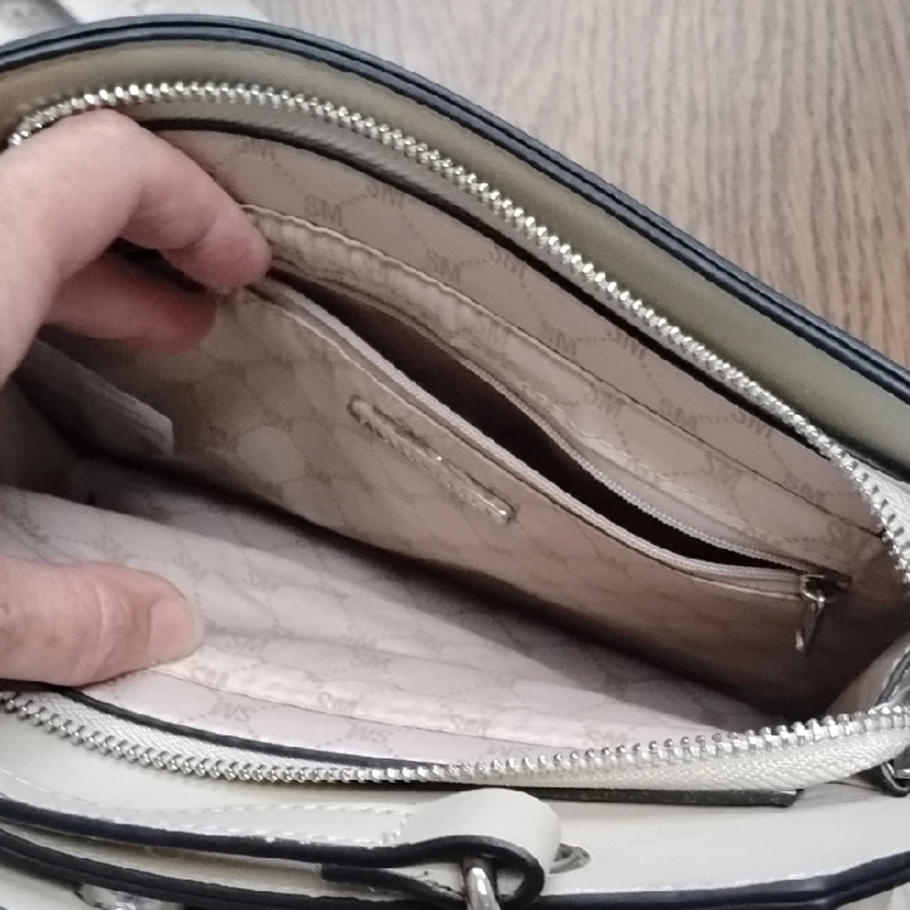Steve Madden Vanilla Faux Leather Convertible Crossbody Bag - Picture 8 of 13